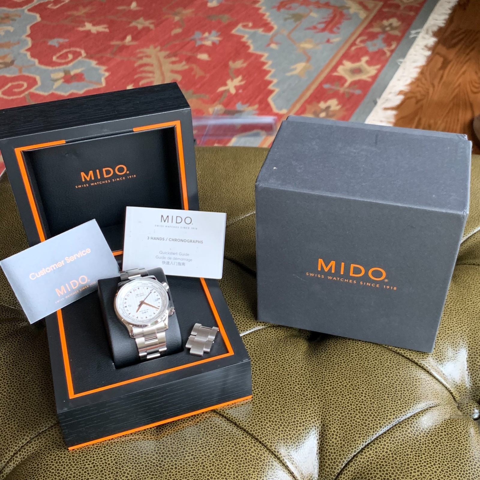 Mido Multifort GMT Worldtime Automatic M005929A M… - image 3