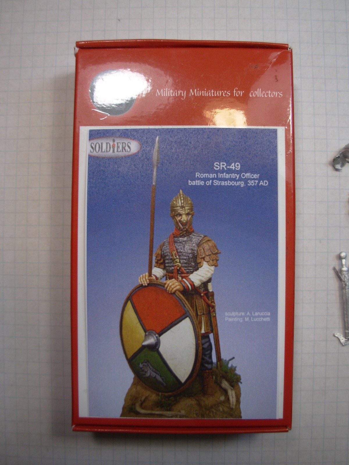 Soldiers SGF 54mm SR-49 Roman Officer Infantry METAL no EMI andrea pegaso