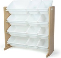 Kinder Holz Spielzeug Aufbewahrung Organizer 12 Kunststoff...