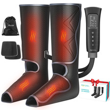 Heated Leg Compression Boots Massager Foot Calf Circulation Pain Relief