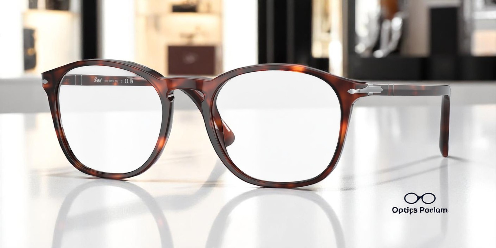 PERSOL PO3007VM 24 Havana Transparent 52 mm Men's Eyeglasses