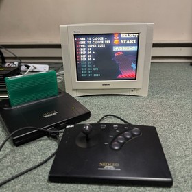 Omega Entertainment Machine Consolized Neo Geo CMVS w/ OEM Controller and Games