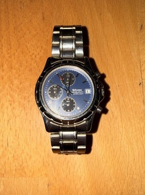 SILVAX Herrenuhr-Chronograph V657-X016 Seiko Kaliber Silber 5ATM