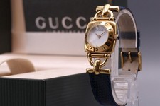 [Near MINT w/ Box] Gucci 6300L Gold Quartz Watch White Dial 22mm Ladies Swiss