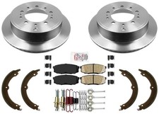 Carbon Performance Brake Rotors Pads Parking Hardware Fits Toyota Tundra 07-21