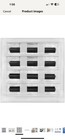 BUILDMART - 8x8 White Modern AC Vent Cover - Decorative Air Vent — photo 1