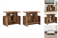 Tv-Regal Tv-StäNder Medienboard Fernsehschrank Altholz 50X35X45 Cm Spanplatte