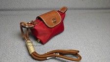 Longchamp Le Pliage Canvas Coin Purse Pouch Paper Red NEW US STOCK SHIP LPE