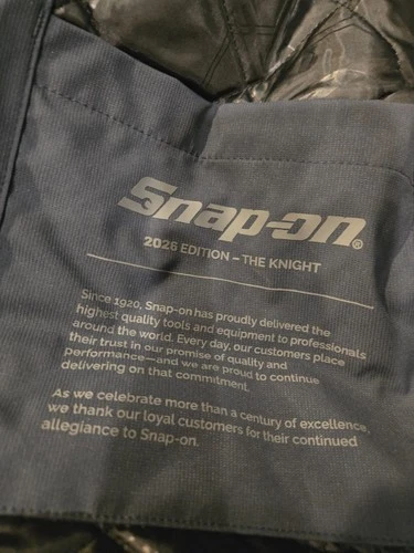 SNAP ON 2026 “The Knight” Padded Jacket w/Interior Tool Design image 5