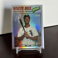 2026 Topps Heritage✨SP-Silver Chrome Refractor✨#45 Michael A. Taylor - White Sox