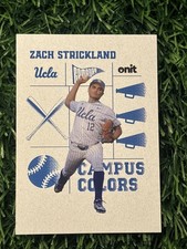 2026 ONIT UCLA Baseball #CC-14 Zach Strickland Campus Colors Insert White