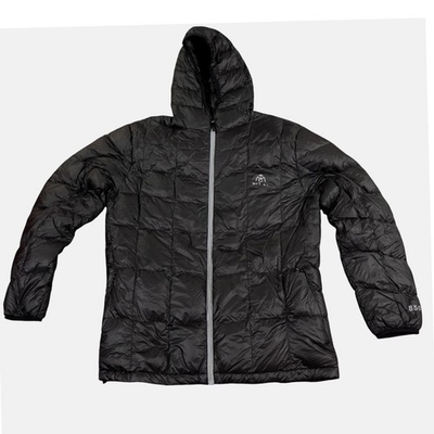 #ad #ad My Trail Puffer Jacket Men Large Black 850 Fill Power Goose Down Packable Hooded $64.79