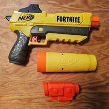 NERF Fortnite SP-L Dart Blaster Toy Gun Yellow Suppressor Scope NO DARTS