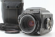 Late Black Model Top MINT w/ Case Zenza Bronica S2 P 75mm F2.8 From JAPAN