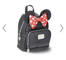 Disney Minnie Mouse Women's kids Mini Black Backpack Brand New
