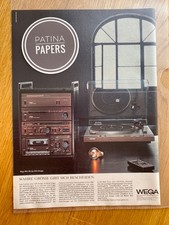 Wega Mini Modul 400 Omega HiFi Stereoanlage 1980 Vintage Ad Werbung Reklame