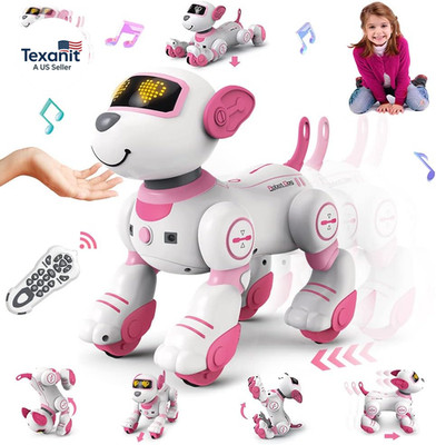 Remote Control Robot Dog Toy for Kids - Interactive Touch & Follow 17 Functions