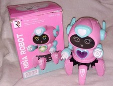 Whimsical PINK Bot Pioneer Musical Lights Up n Dances Robot w Box