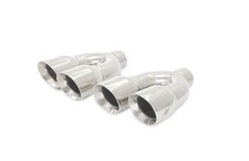Mishimoto Polished Exhaust Tip Set Of 2 - Dual-y 2.5in Inlet 3.5in Outlet Mishimoto Polished Exhaust Tip Set Of 2 - Dual-y 2.5in Inlet 3.5in Outlet