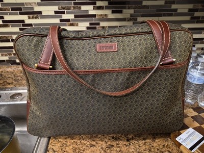 Vtg Hartmann Carry On Bag Wings Jacquard Diamond Pattern Stylish & Durable VG+