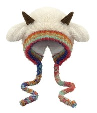 Winter Warm Plush Faux Fur Knitted Animal Hat...