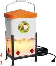 3 Gallon Heated Chicken Waterer, Thermostatically Controlled Anti-Freeze Poul...