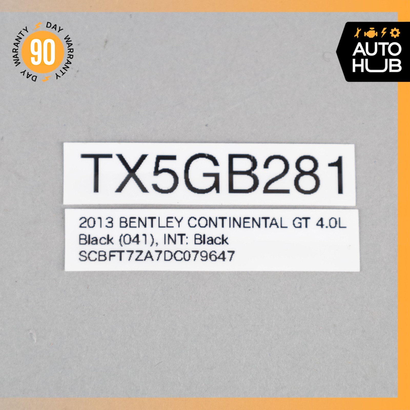 12-18 Bentley Continental GT Flying Spur Left or Right Roof Grab Handle OEM 73k