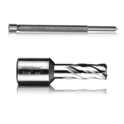 #ad ANGELSWORD HSS Annular Cutter Diameter 7 16quot; Cutting Depth 1quot; High Speed Ste... $12.29