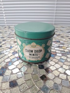 Snow Drop Mints E G Whitman& Co Inc Philadelphia PA Vintage Metal Tin