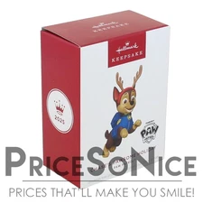 Hallmark Keepsake Ornament 2025 Paw Patrol Chase's Pawsome Holiday