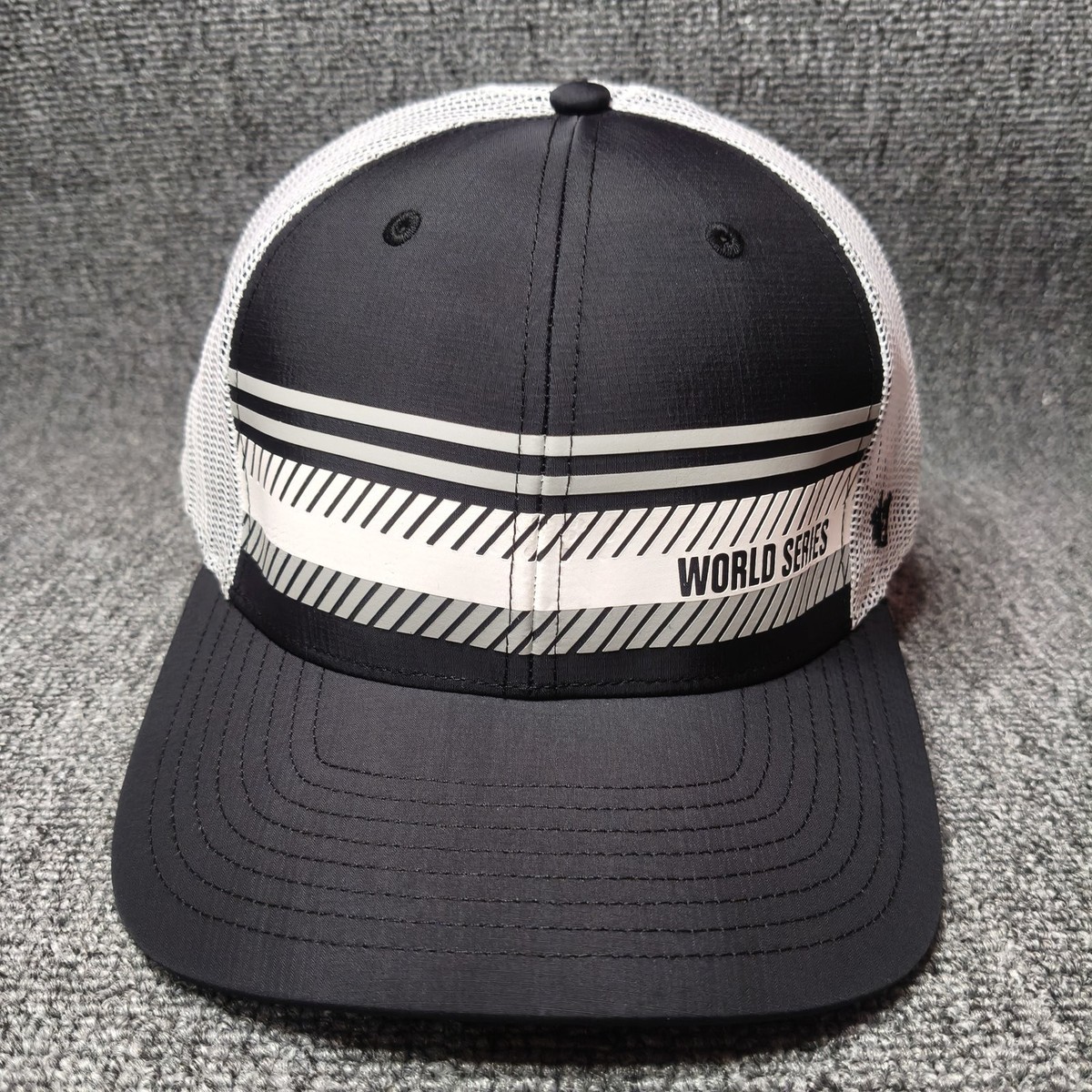 '47 Brand MLB World Series Trucker Hat Black White Snapback