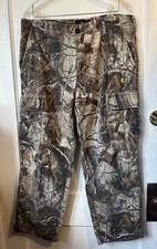 RedHead Mens Realtree Camo Cargo Pants Size M 34/27 Adjustable Waist Cotton