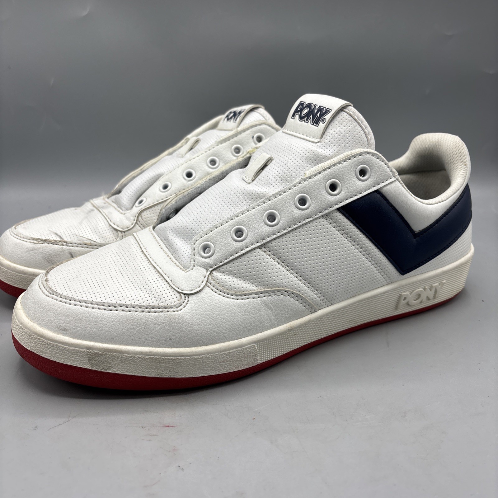 Scarpe da basket Pony Tennis taglia 11 uomo bianche