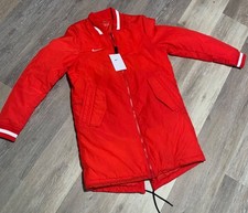 Nike Womens Jacket XS Long Dugout Bench Red Z...