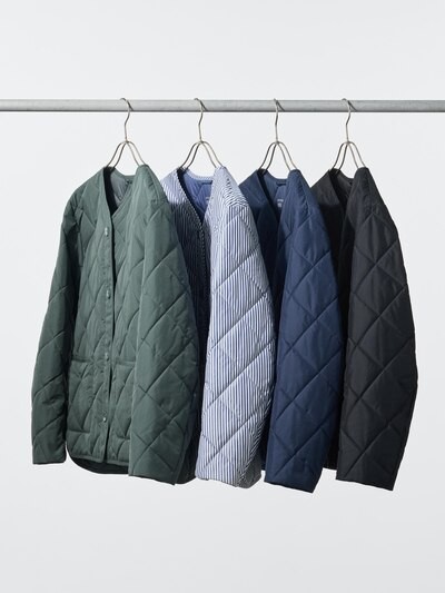 UNIQLO PUFFTECH Collarless Jacket S-3XL Water-Repellent Women 482274/484251 NWT