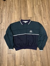 VINTAGE Christian Dior MONSIEUR Sweatshirt XL Colorblock Polo Crest 90s