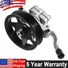 Power Steering Pump w/ Pulley for Ford Escape Mazda Tribute Mercury Mariner 3.0L