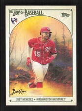Joey Meneses RC 2023 Topps X Bob Ross Joy of Baseball   Nationals #98