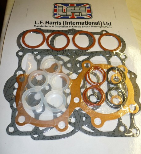 TRIUMPH T120 BONNEVILLE TR6 TIGER 650 1963-74 TOP END DECOKE GASKET SET 99-9937 - Picture 2 of 2