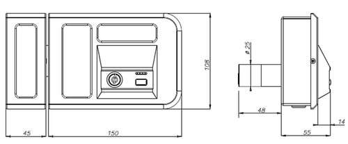 OPERA 28002 SERRATURA ELETTRICA CON POMOLO PER PORTONI A RICHIUSURA AUTOMATICA - Picture 6 of 6