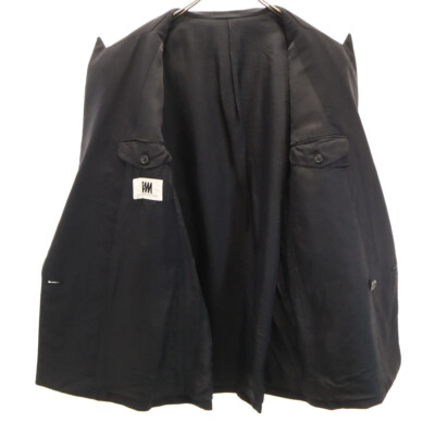 〔Vintage〕90s Black navy Simple suit デカ襟 Vintage〕90s Black navy Simple suit デカ襟