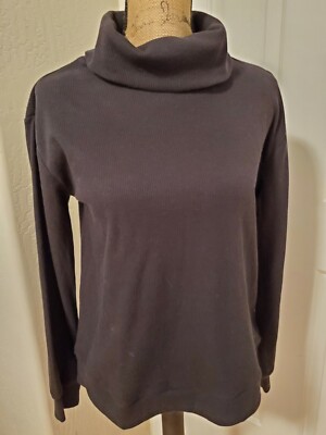 Caslon Women's Size S Black Long Sleeve Turtleneck NEW Nordstrom Rack