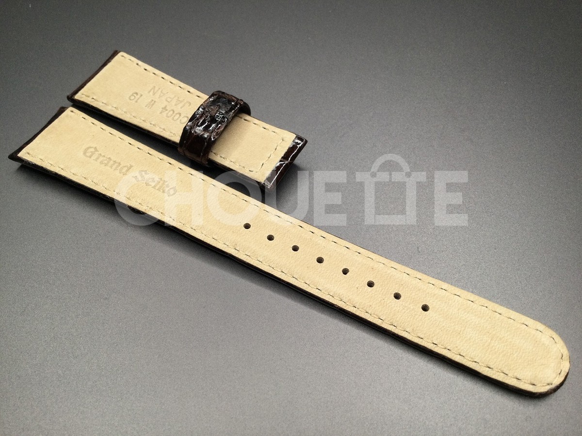 Genuine Grand Seiko SBGH263, 9S85-00F0 19mm Brown Crocodile