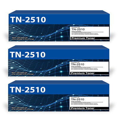 Printer Toner Compatible with Brother TN 2510 XL MFC-L2800DW MFC-L2800Series XXL