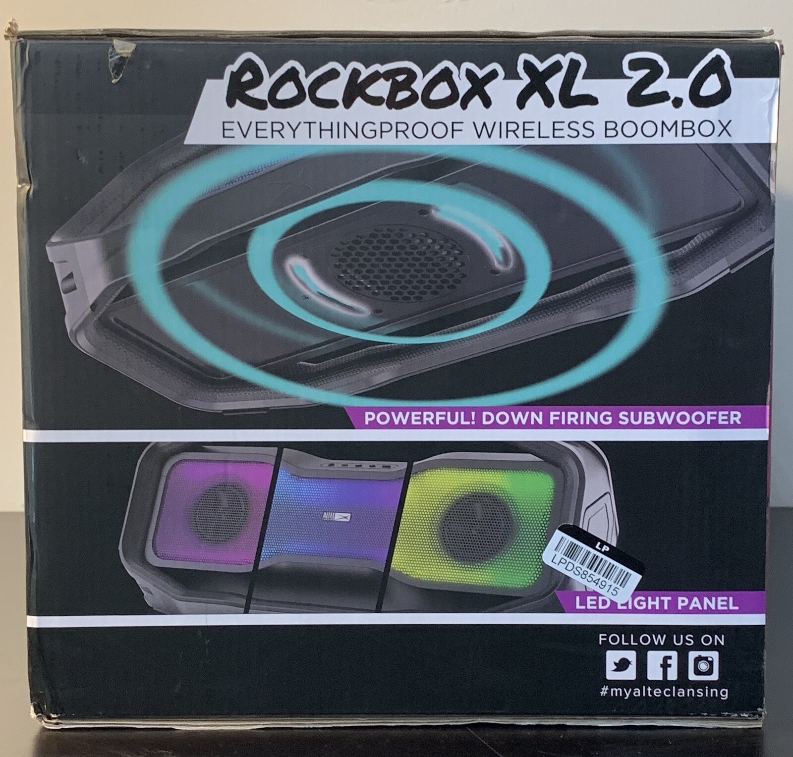 Altec Lansing Rockbox XL 2.0 Bluetooth Everything Wireless Boombox IMW3100