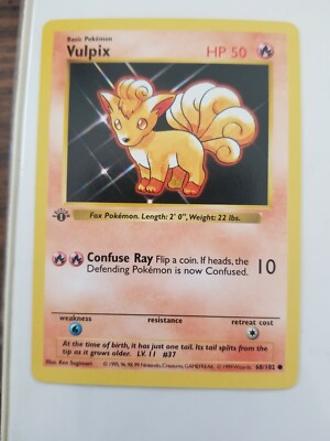 vulpix basic pokemon card Mega Evolution #019/132 Reverse Holo Basic Pokemon Vulpix | Rebel Clash |
