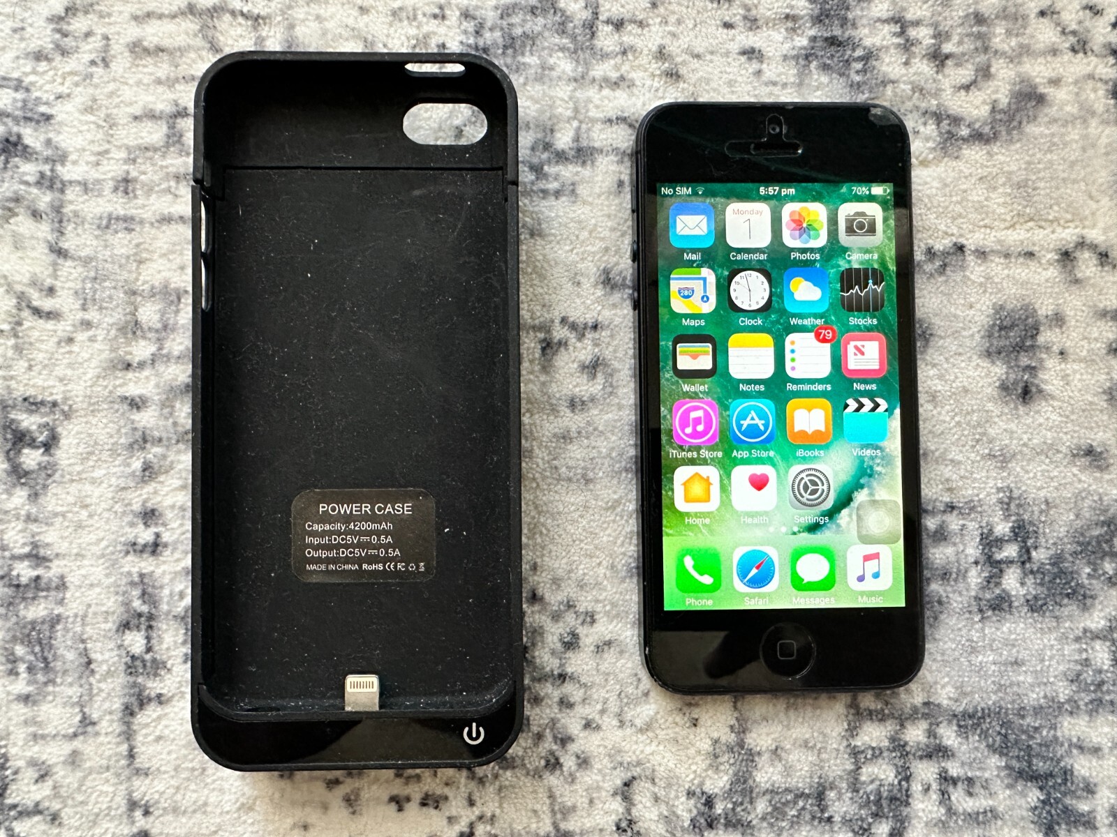Apple iPhone 5 - 16GB - Black & Slate (Unlocked) A1429 (GSM) (AU 