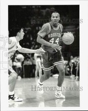 1992 Press Photo University of Houston Basketball Player #44 Sam Mack, Sr.
