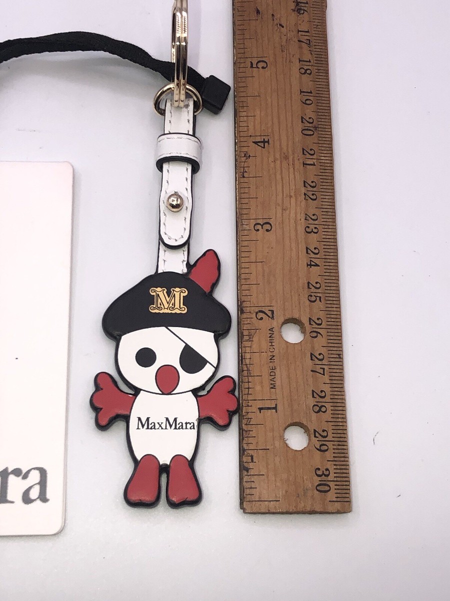 【国内送関税込】MAX MARA ☆ Logo Embossed レザー キーリング Max Mara White Leather Atelier Key Chain New With Tags | eBay