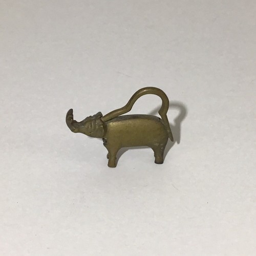 Vintage Small Brass Elephants lot of 5 - Picture 4 of 4
